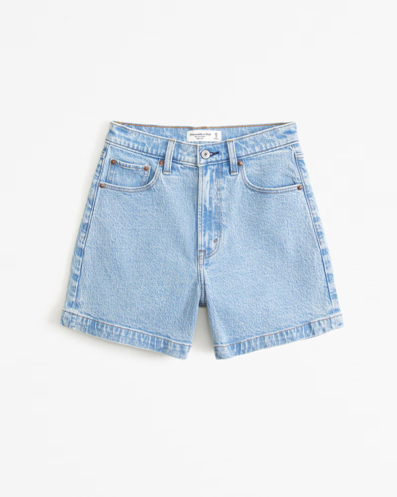 Women's High Rise Dad Short | Women's Bottoms | Abercrombie.com | Abercrombie & Fitch (US)