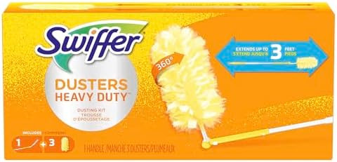 Swiffer 360 Dusters Extender Kit, 3 Unscented Dusters With Extendable handle (Packaging May Vary)... | Amazon (US)