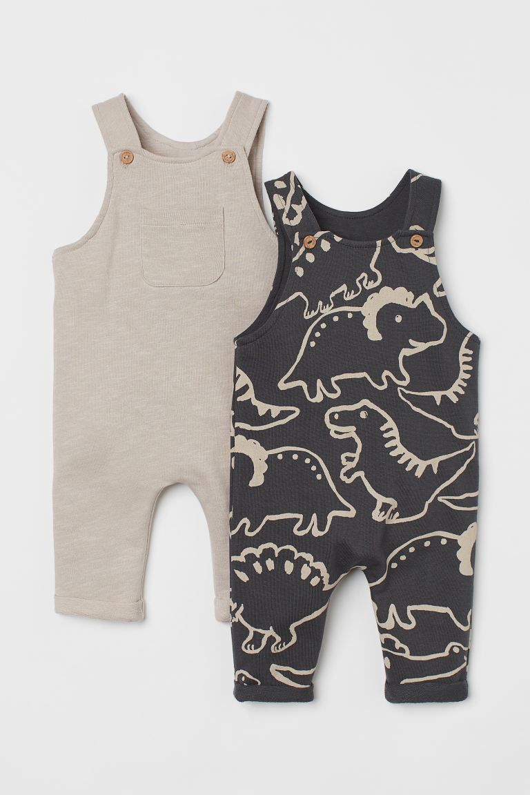 2-pack Cotton Overalls | H&M (US + CA)