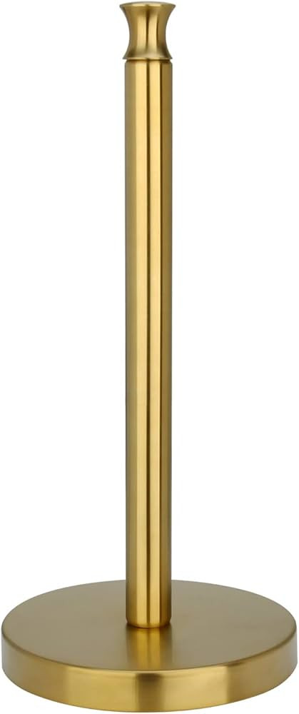 Paper Towel Holder Stand for Kitchen Countertop & Dining Room Table (Brushed Gold Brass Paper Tow... | Amazon (US)