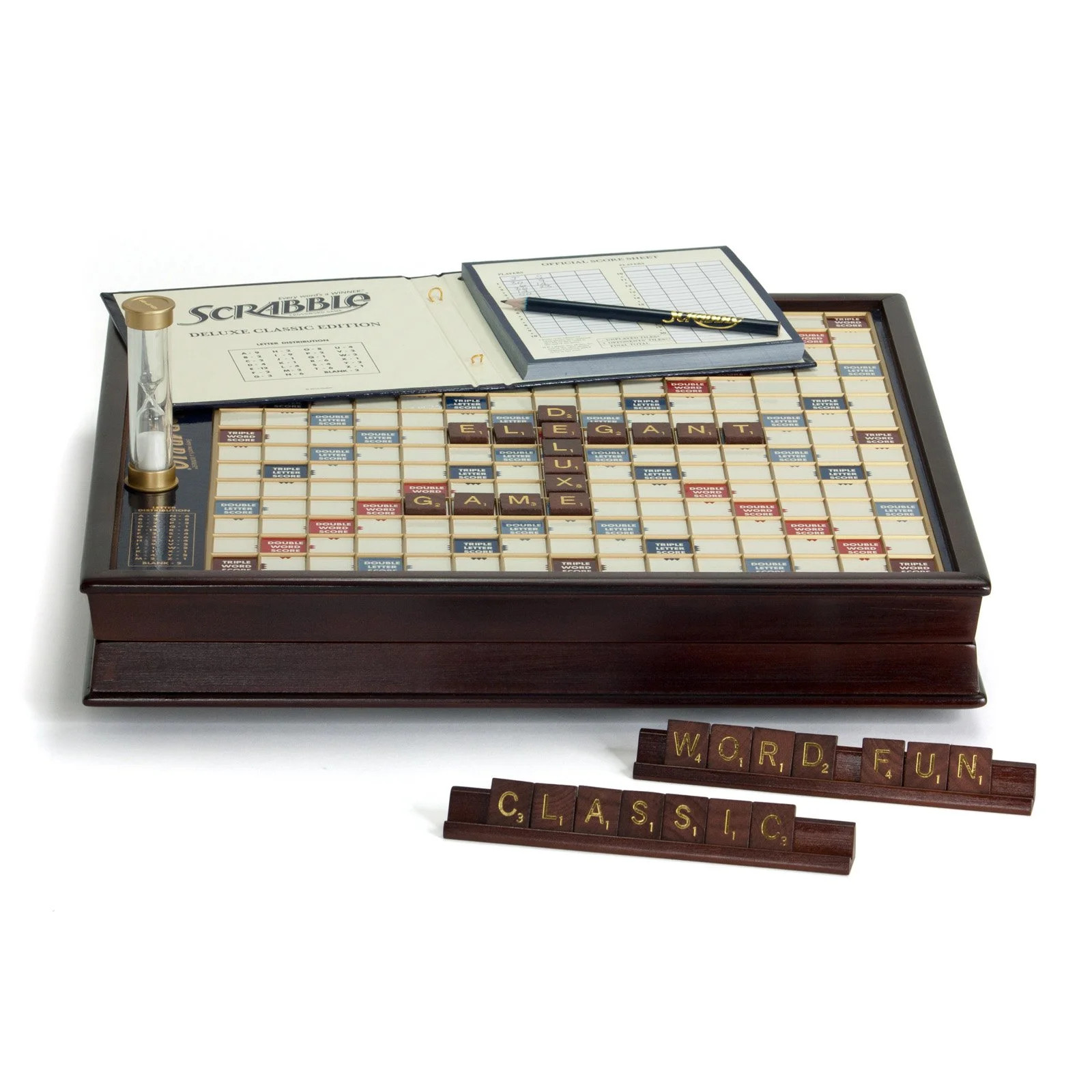 Winning Solutions Scrabble Game Deluxe Wooden Edition - Walmart.com | Walmart (US)