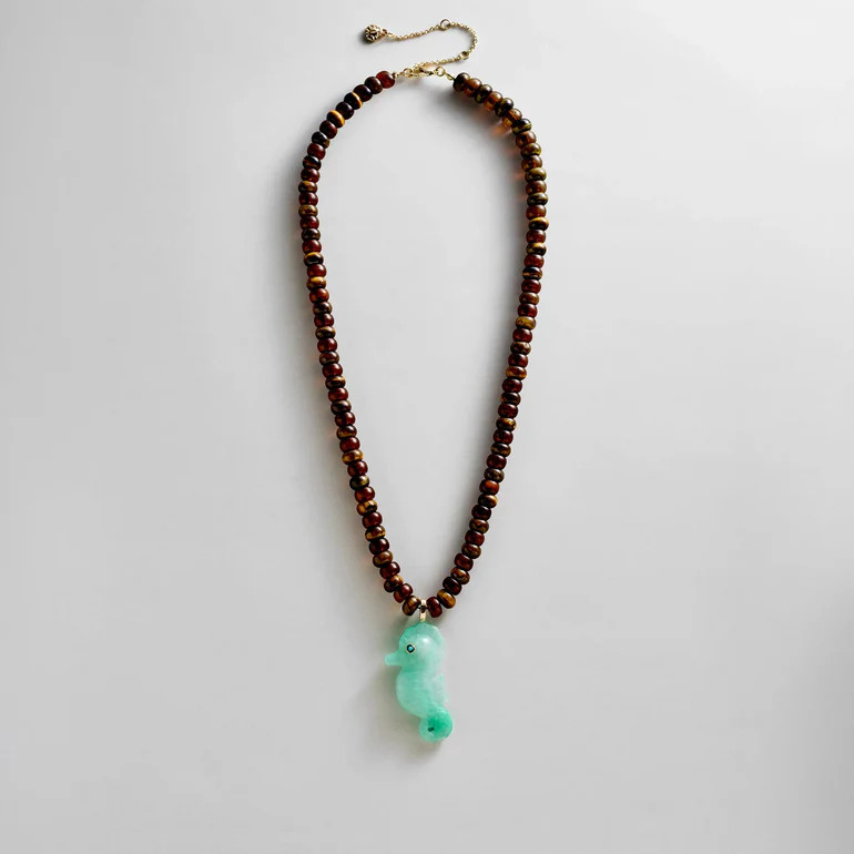 Sun Drift Semi-Precious Pendant Necklace - Seahorse | BaubleBar