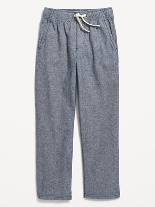 Straight Pull-On Linen-Blend Pants for Boys | Old Navy (US)