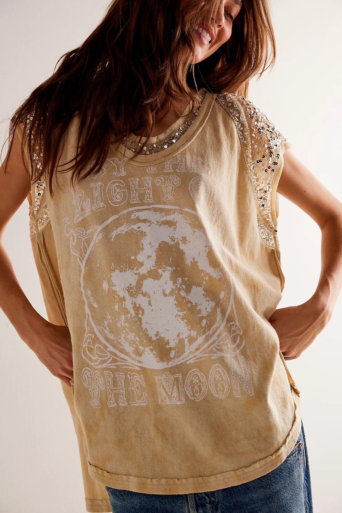 We The Free By The Light Of The Moon Tee | Free People (Global - UK&FR Excluded)