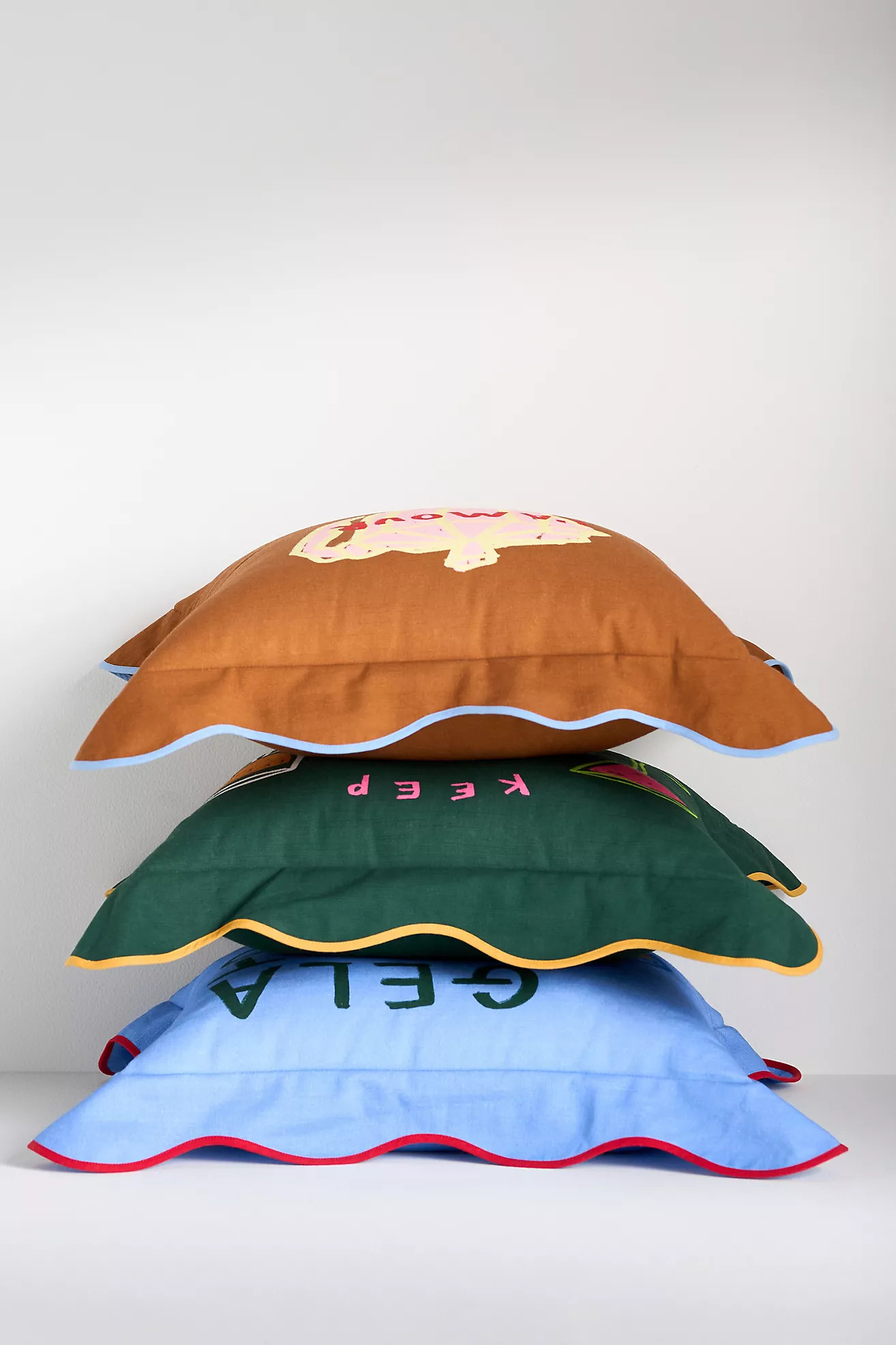 Jordan Nickson Cotton Printed Text Pillow | Anthropologie (US)