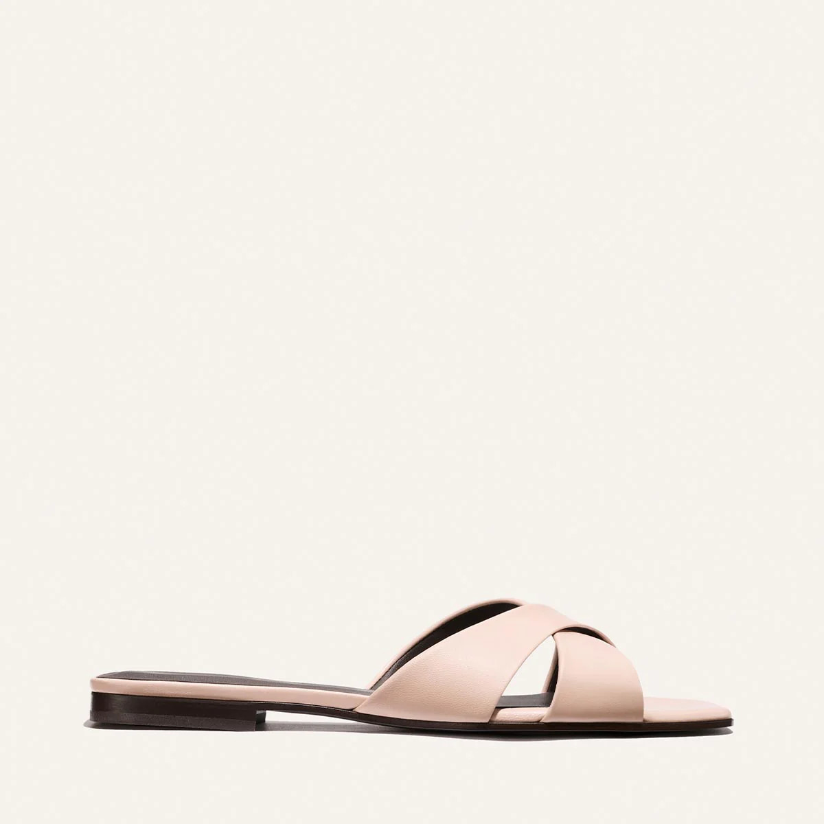The Selene Flat Sandal - Petal Nappa | Margaux