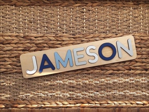 Personalized Name Puzzles For Toddlers 1 Year Old Girl Gift Montessori Wood Toys Newborn Boy Bapt... | Etsy (US)