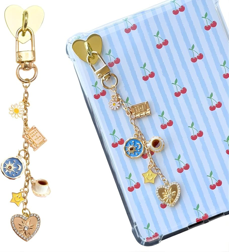 Cute Charm Chains for Kindle, Accessories for E-reader Phone Charm Chain, Bookish Gift, Booklover... | Amazon (US)