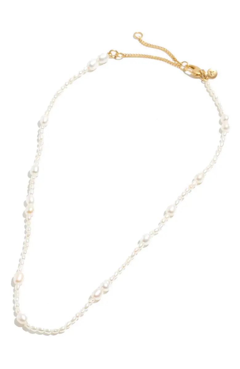 Mixed Pearl Beaded Choker Necklace | Nordstrom