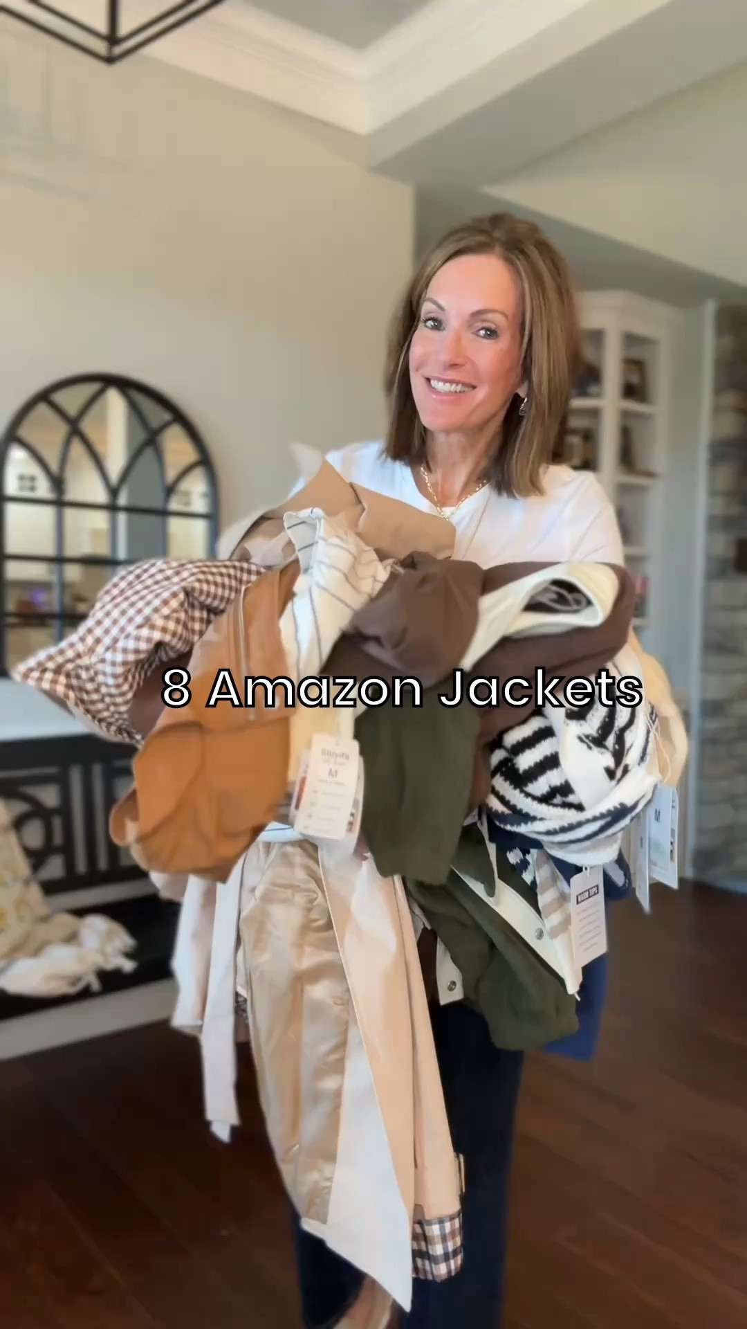 8 Amazon jackets 
The thing about Amazon jackets is they retain their quality because they’re not constantly being washed so these are all affordable options of designer inspired brands ￼

Spanx discount : ANNIEKXSPANX 

Jewelry Discount 
ANNIE20