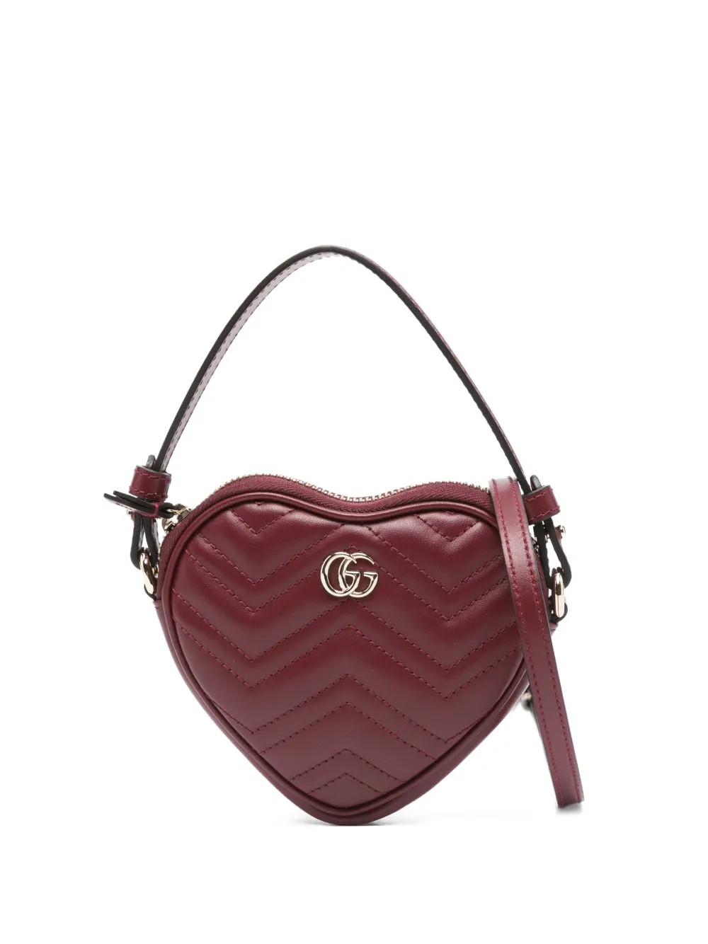 Gucci Mini GG Marmont heart-shaped Tote Bag | Red | FARFETCH | Farfetch Global