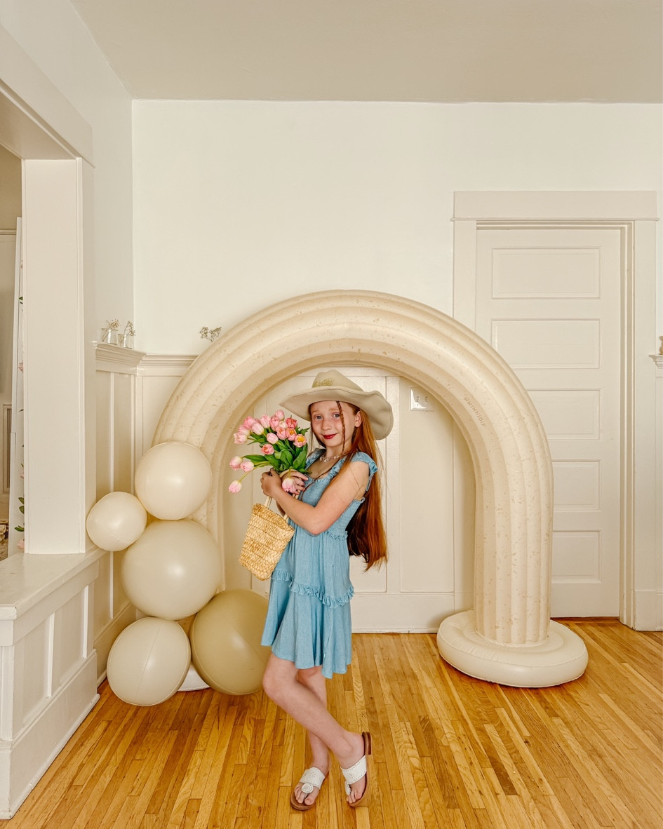 Posh peanut “denim”
Wearing size 7/8
She is 9

#LTKkids #LTKbaby #LTKfamily