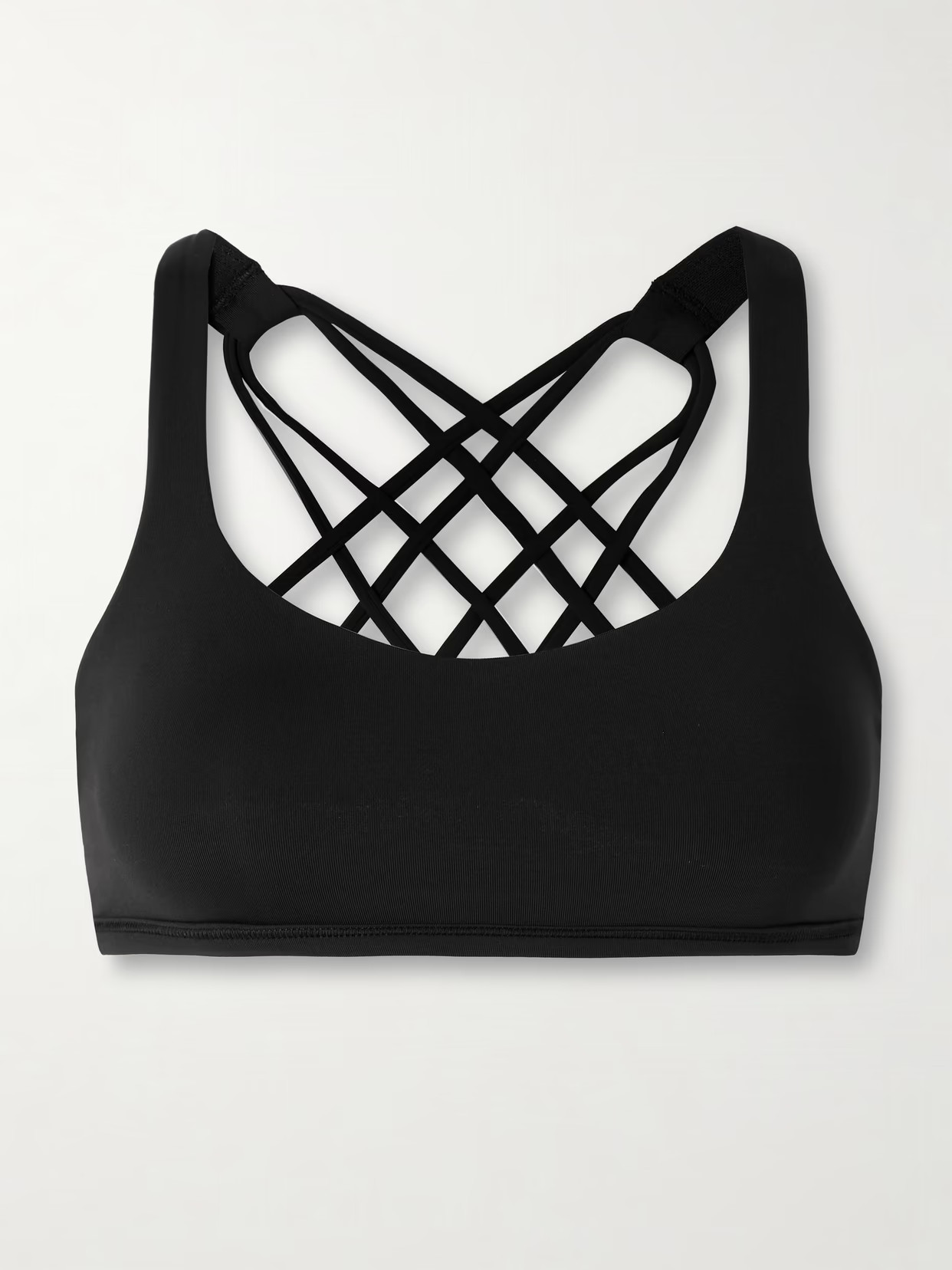 lululemon - Free To Be Wild Stretch-knit Sports Bra - Black | NET-A-PORTER (US)