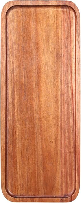 Wooden Serving Platters Long Charcuterie Boards Acacia Wood Decorative Trays for Home Decor Chees... | Amazon (US)