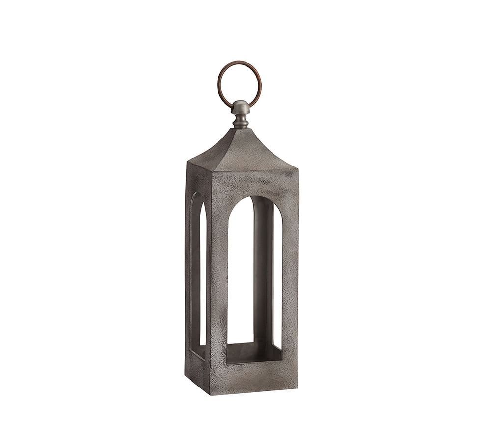 Caleb Handcrafted Metal Indoor/Outdoor Lanterns | Pottery Barn (US)