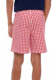 Crown & Ivy™ Boys 8-20 Printed Twill Deck Shorts | Belk