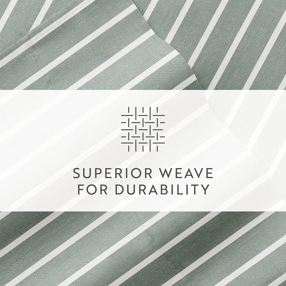 Distressed Awning Stripe 4-Piece Pattern Sheet Set | Linens and Hutch