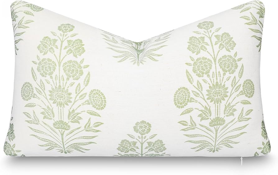 Crumbs Home Modern Farmhouse California Casual Indoor Outdoor Lumbar Pillow Cover, 12"x20" Water ... | Amazon (US)