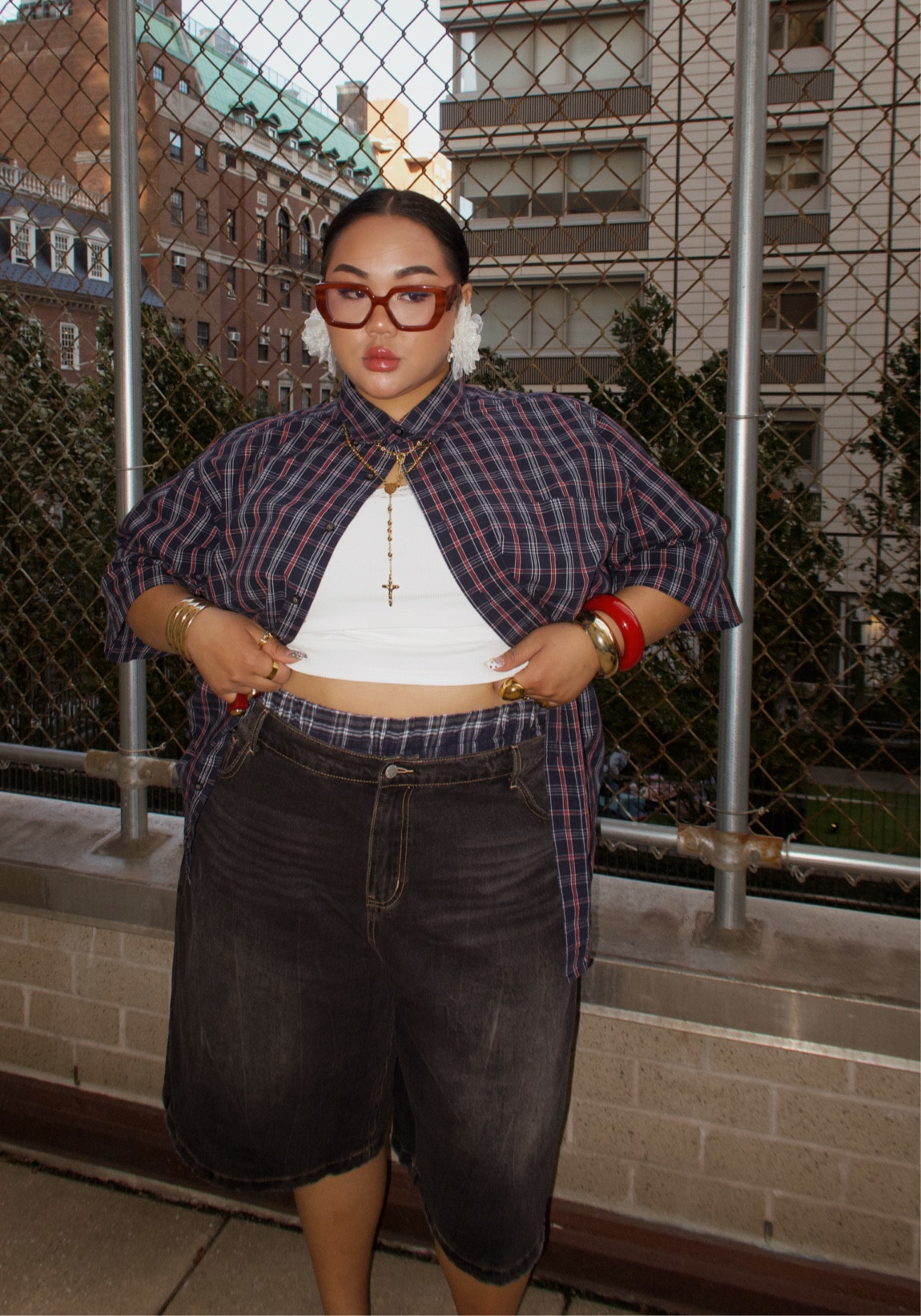 NYFW Outfit 6 ✨ I’m wearing… 

• button up: 3XL 
• boxers: XXL
• tank: XL 
• shorts: US 44


#LTKCon #LTKPlusSize #LTKStyleTip