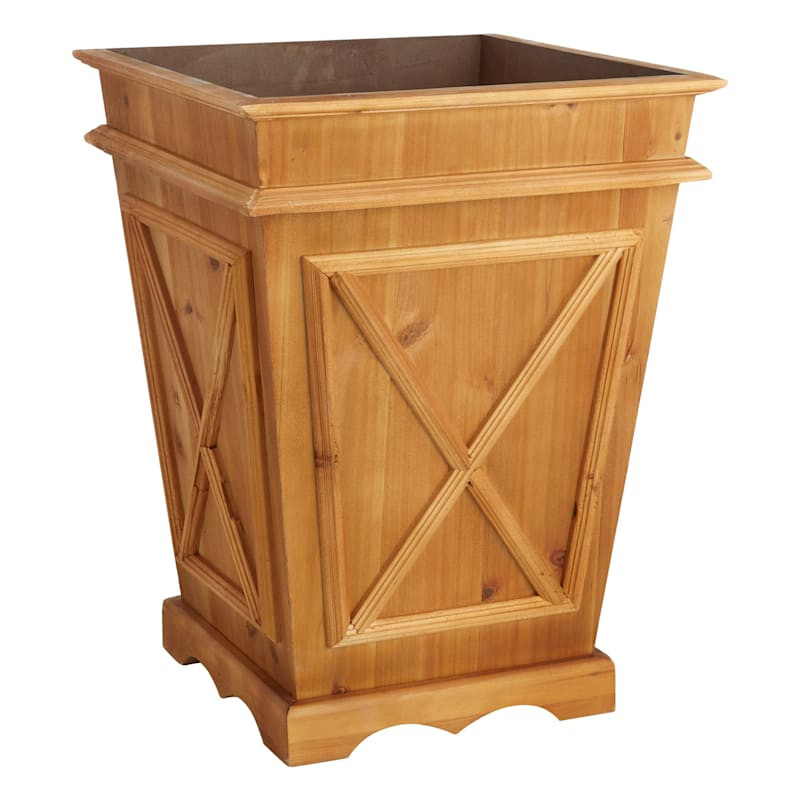 Providence Classic Natural Wood Planter, Extra Large | At Home