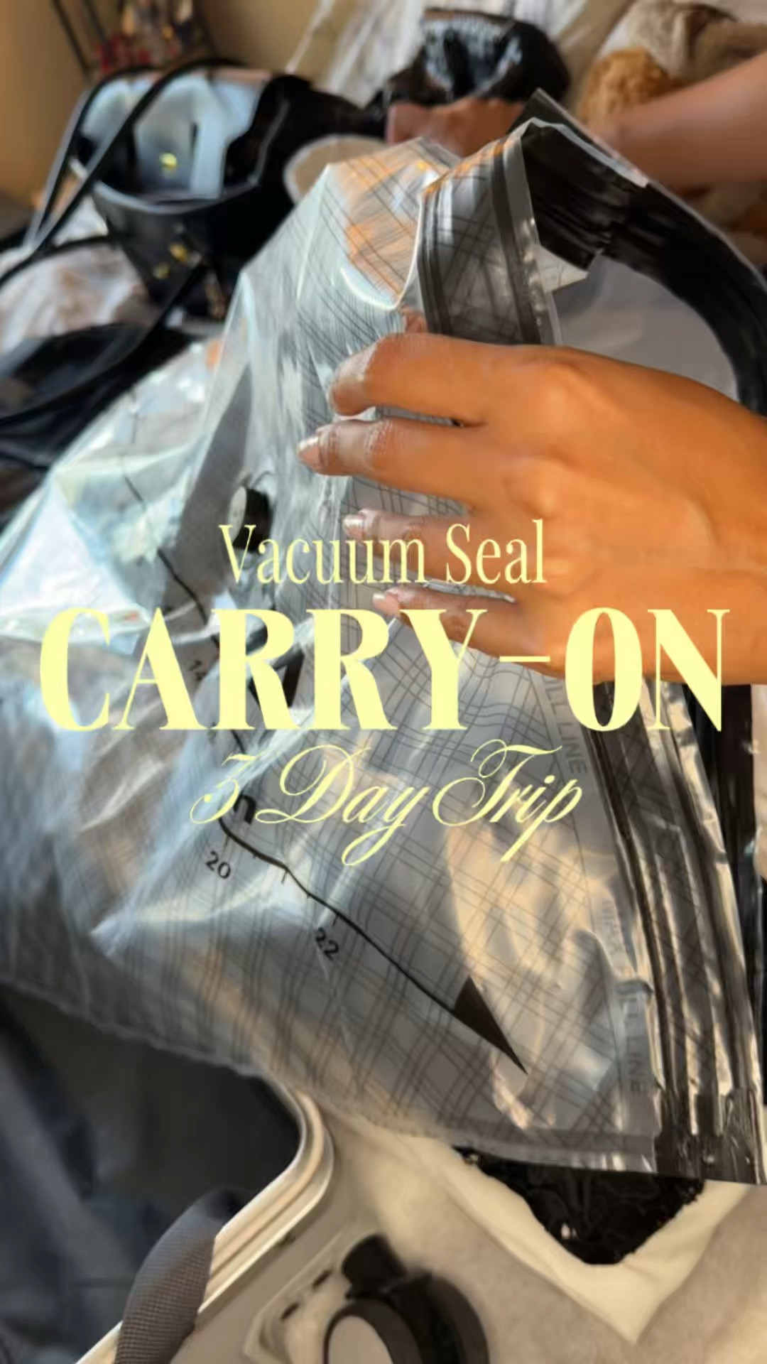 Packing a carry-on for a three-day trip just got so much easier. I used one vacuum-seal travel bag for my clothes, and it compressed everything enough to leave the entire other side of my suitcase open for shoes, toiletries, and accessories.

This is officially one of my favorite travel hacks—especially when I’m trying to avoid checking a bag.

#CarryOnPacking #TravelHack #VacuumSealBags #AmazonTravelFinds #PackWithMe