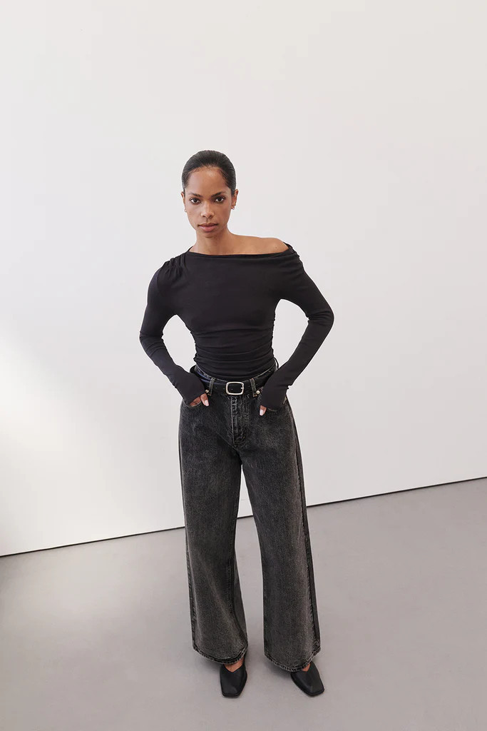 REAGAN 2.0 WASHED BLACK SLOUCHY JEAN | DISSH