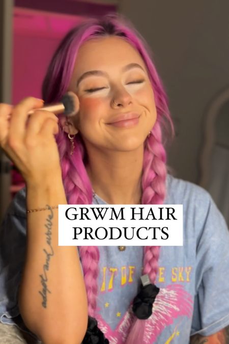 i do saturdays GRWM hair products 
- not linked; Kevin Murphy session spray (ONLY PURCHASE FROM THEIR WEBSITE 🥰) 
