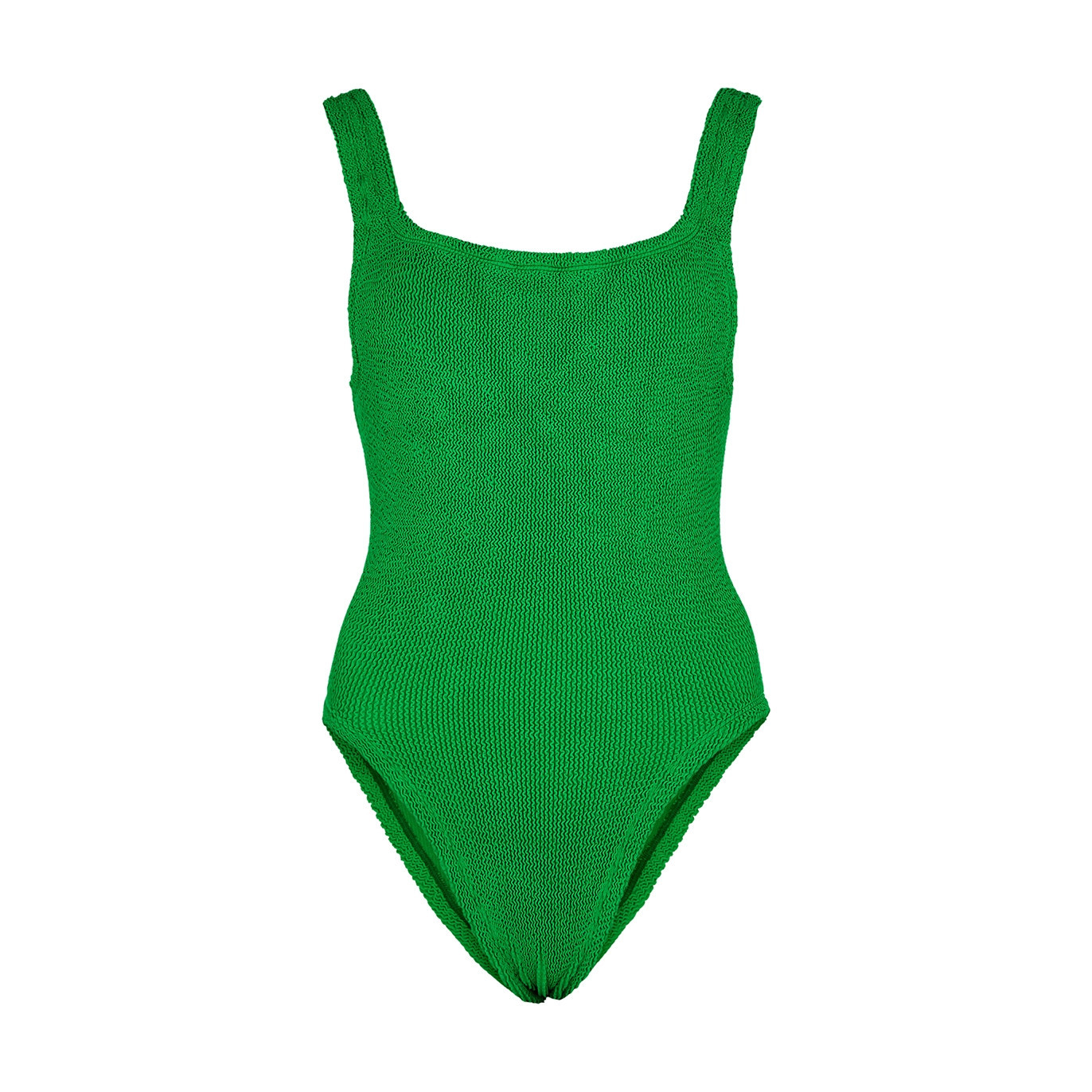 Hunza G Seersucker Swimsuit - Green - One Size | Harvey Nichols (Global)
