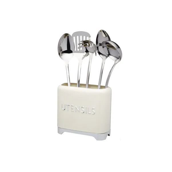 Lovello Cream Utensil Tin | Dunelm (migrated)