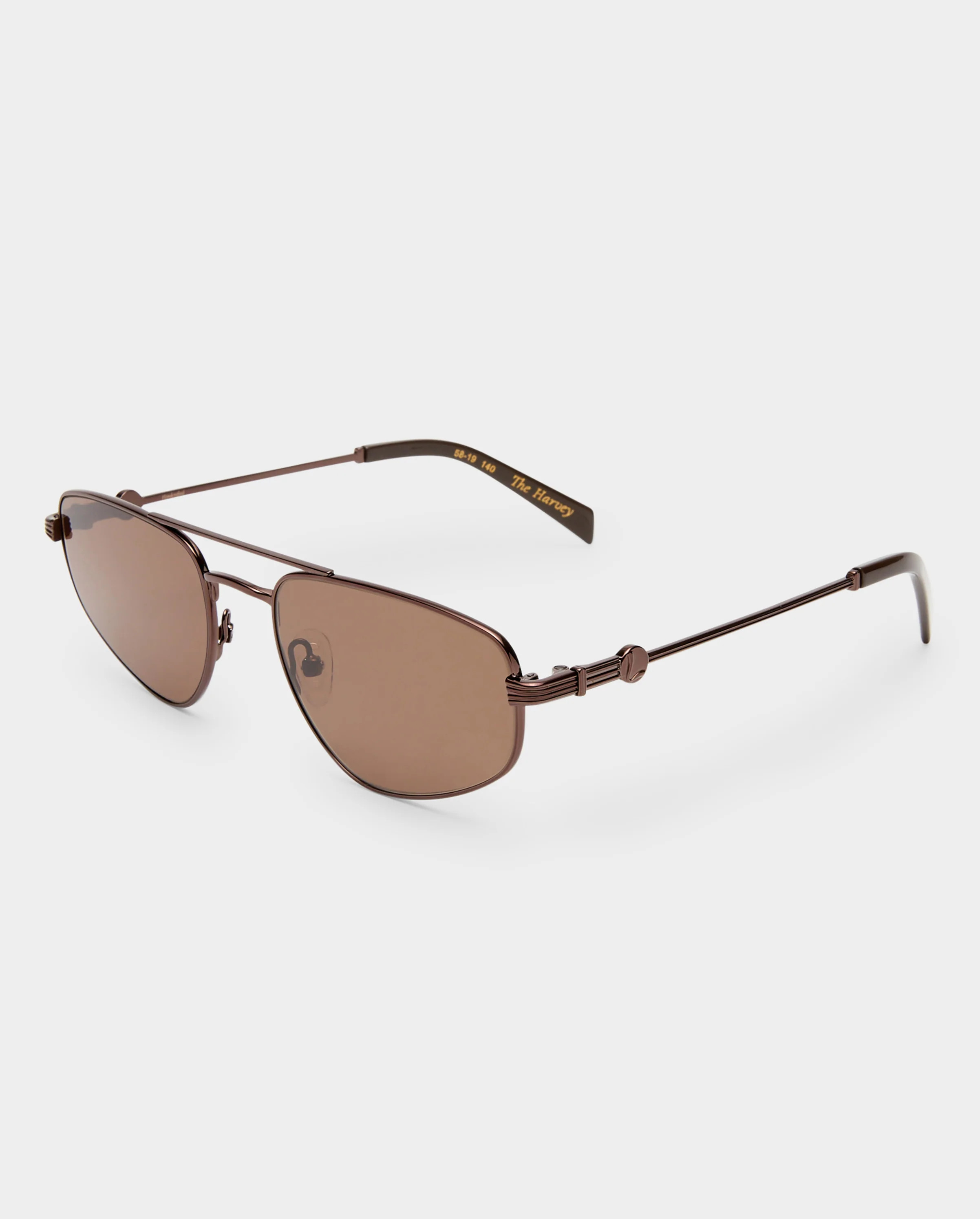 The Harvey Bronze Female Aviator Sunglasses | Luv Lou | Luv Lou