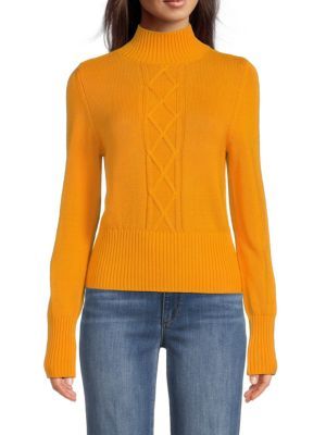Minnie Rose Cashmere Blend Mockneck Sweater on SALE | Saks OFF 5TH | Saks Fifth Avenue OFF 5TH
