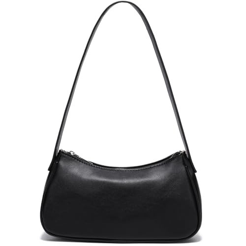 LACOMILA Small Shoulder Bag for Women Cute Mini Purse Trendy (Black) | Amazon (US)