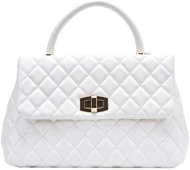 Quilted Flap Cross Body Handbags, Designer Inspired Convertible Style handbag Purses For Women (B... | Amazon (US)
