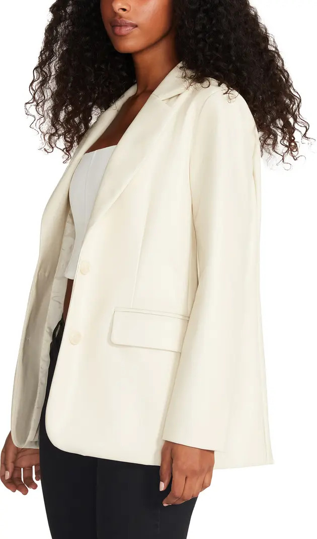Vegan Leather Boyfriend Blazer | Nordstrom Rack