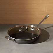 All-Clad HA1 Hard-Anodized Non-Stick 12" Fry Pan with Lid + Reviews | Crate & Barrel | Crate & Barrel
