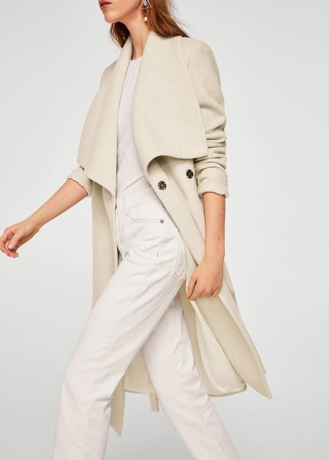 Belted wool coat - Women | MANGO (US)