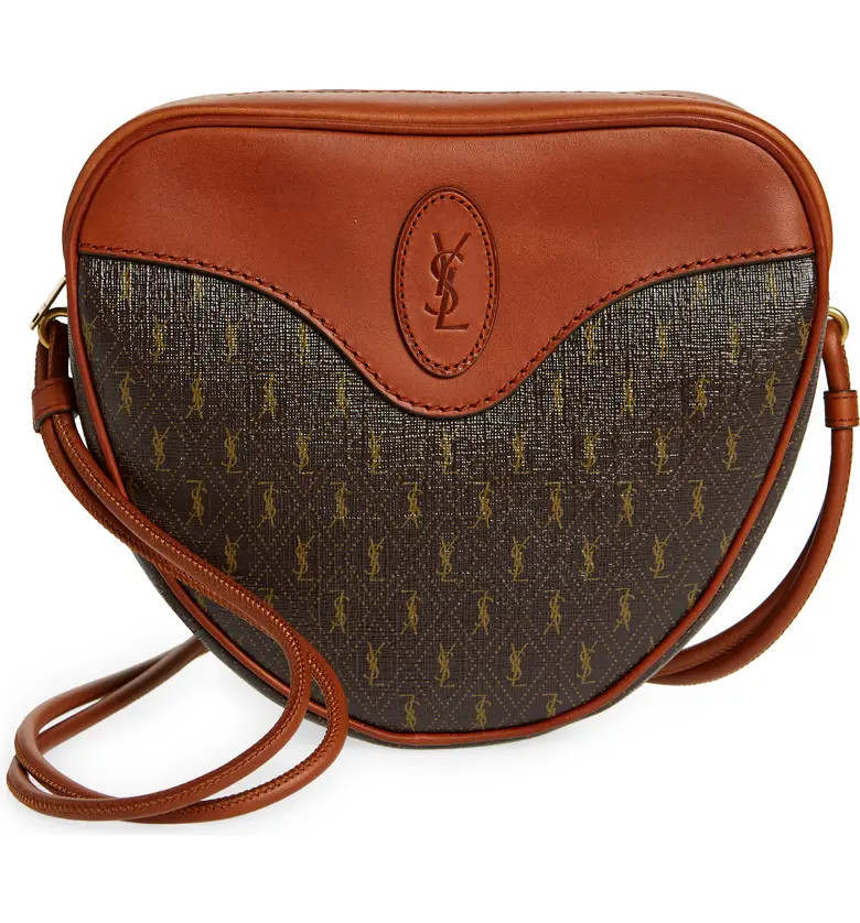 Saint Laurent Monogram Coeur Canvas Crossbody Bag | Nordstrom | Nordstrom