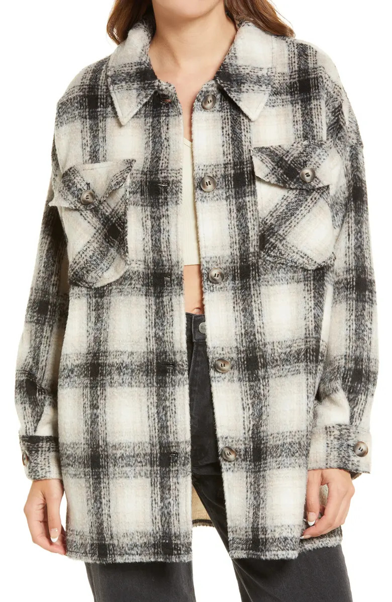 Luna Plaid Shirt Jacket | Nordstrom