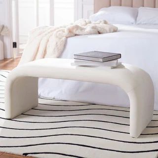 SAFAVIEH Tenko Modern Minimalist Glam Bench - 44.7" W x 18.3" L x 18.5" H | Bed Bath & Beyond