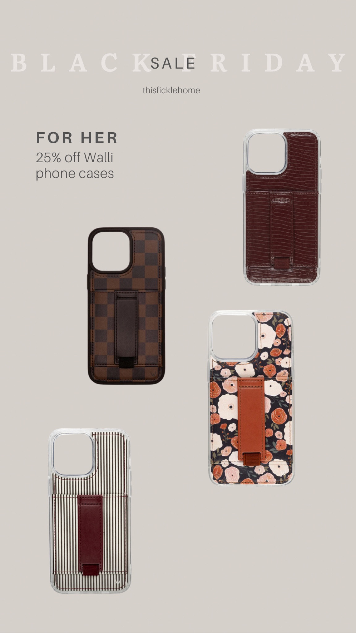 Walli phone cases, stocking stiffer ideas for her, Christmas gifts for her.

#LTKGiftGuide #LTKsalealert #LTKfindsunder50