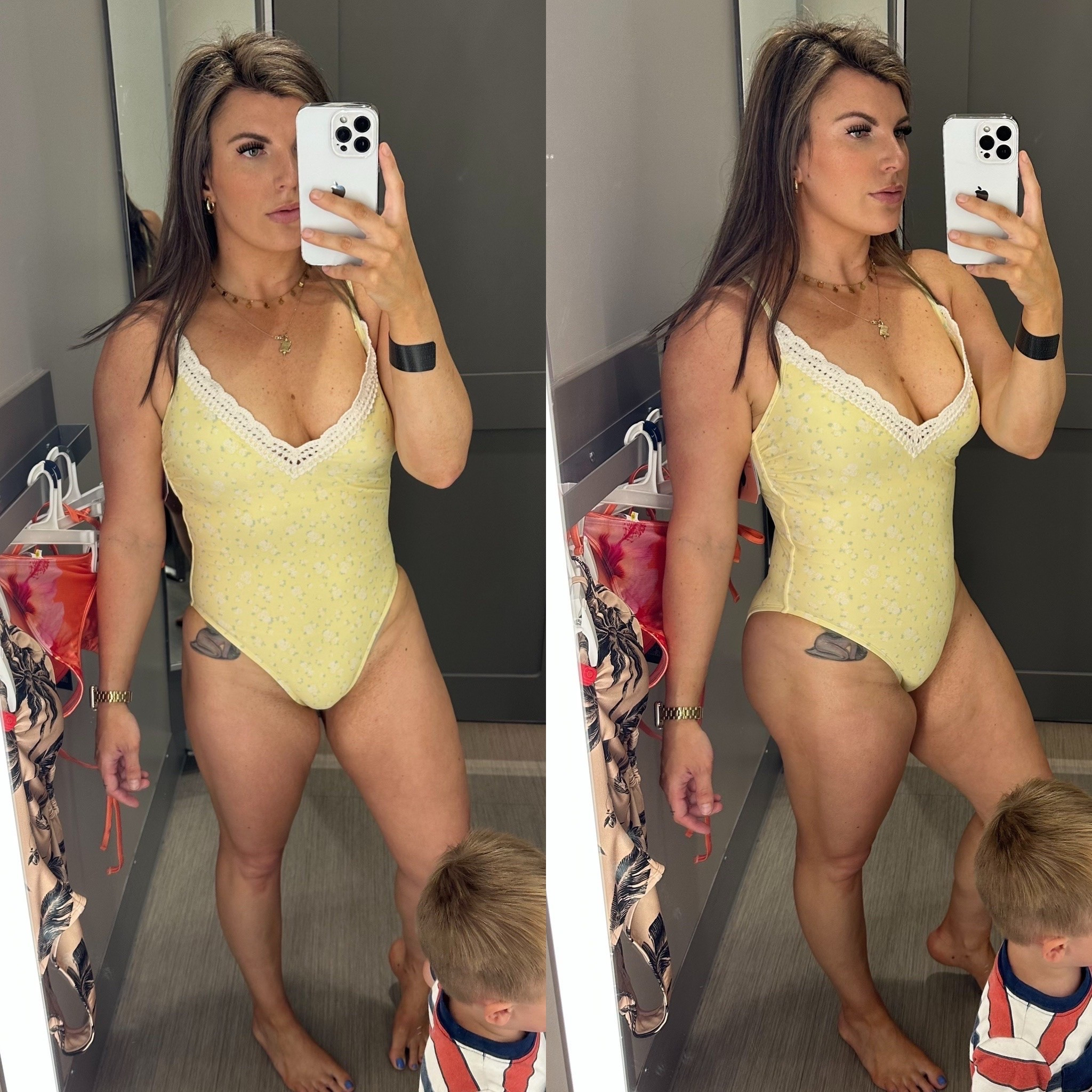 Target swim try on featuring my feral toddler 💛😆

Target swimsuit women, Target one piece swimsuit, floral one piece swimsuit, yellow swimsuit women, affordable swimwear women, flattering one piece bathing suit, feminine swimsuit aesthetic, cottagecore swimsuit, vintage inspired swimwear, high cut one piece swimsuit, Target summer fashion, mom friendly swimsuit, beach vacation outfit, resort wear women, cute one piece bathing suit, poolside outfit inspiration, trendy swimsuits women, soft girl summer outfit, vacation swimwear aesthetic, affordable Target fashion finds

#LTKSeasonal #LTKSwim #LTKMidsize