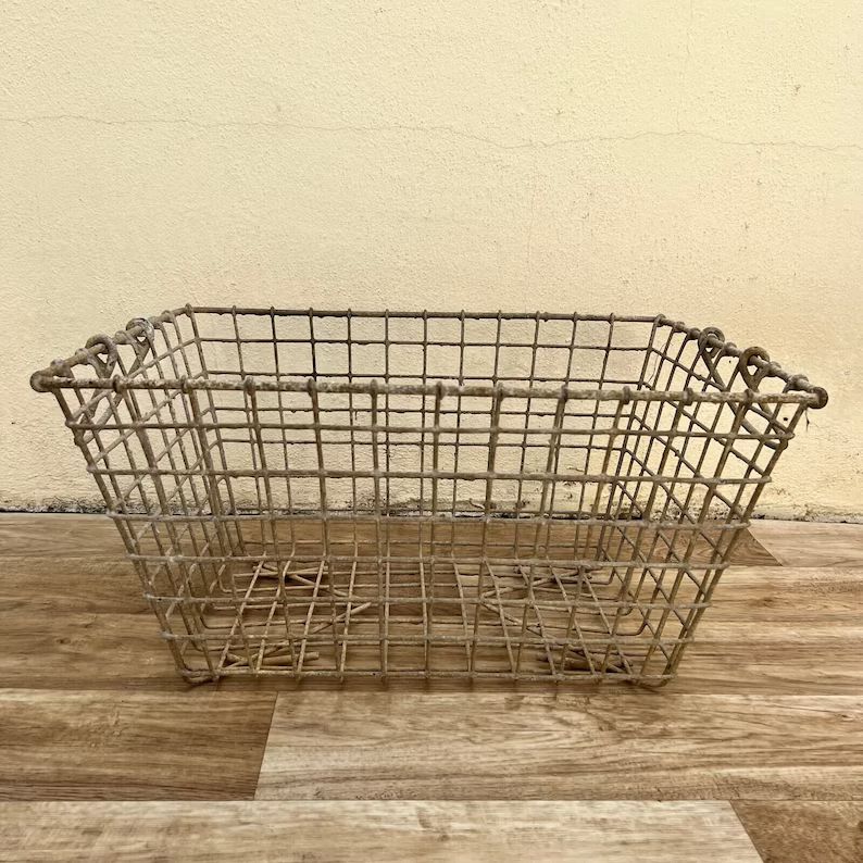 Vintage French Britain Oyster Basket Metal 1207221 - Etsy Canada | Etsy (CAD)
