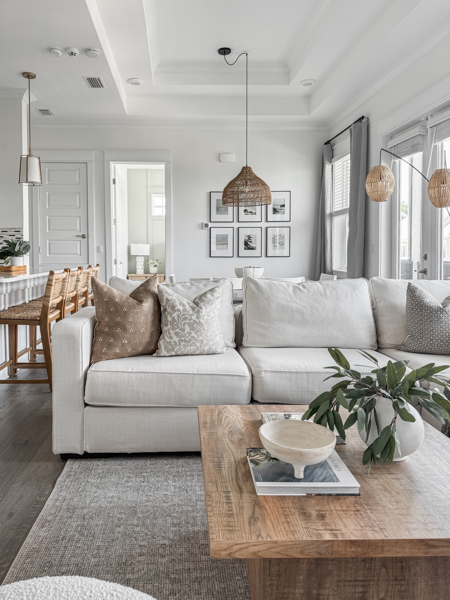 My favorite view from our living room in our beach home! I wanted a coastal yet earthy and relaxed cozy feel! 🤍 what do you think?! 

#LTKHome #LTKSaleAlert #LTKStyleTip