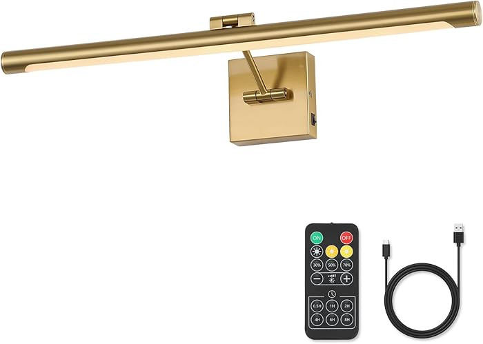 Joosenhouse Battery Operated Picture Lights for Wall Rechargeable Art Lighting for Paintings Wire... | Amazon (US)