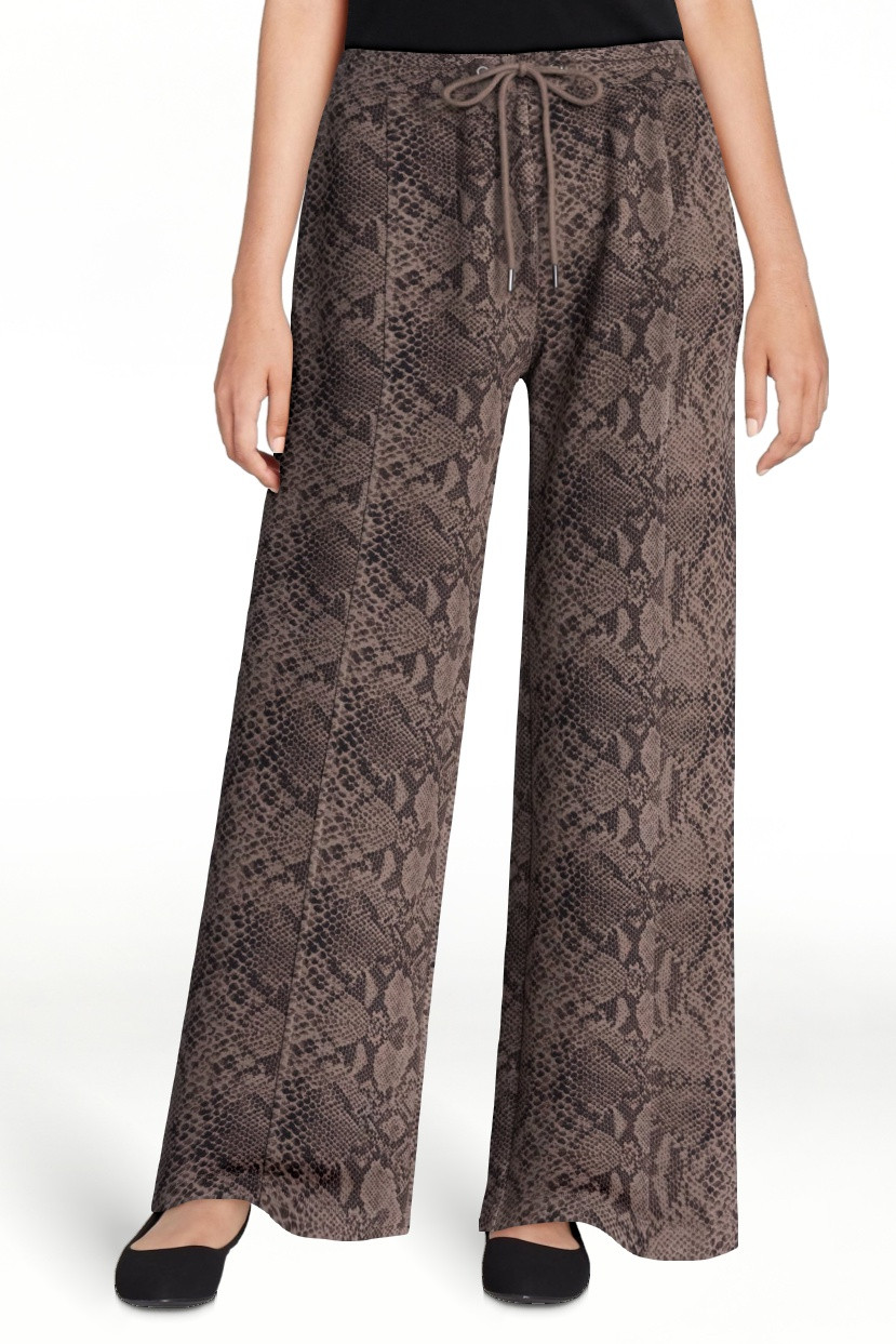 Scoop Women's and Women's Plus Scubaknit Wide Leg Tie Waist Seamed Pants, Regular, Short Lengths,... | Walmart (US)