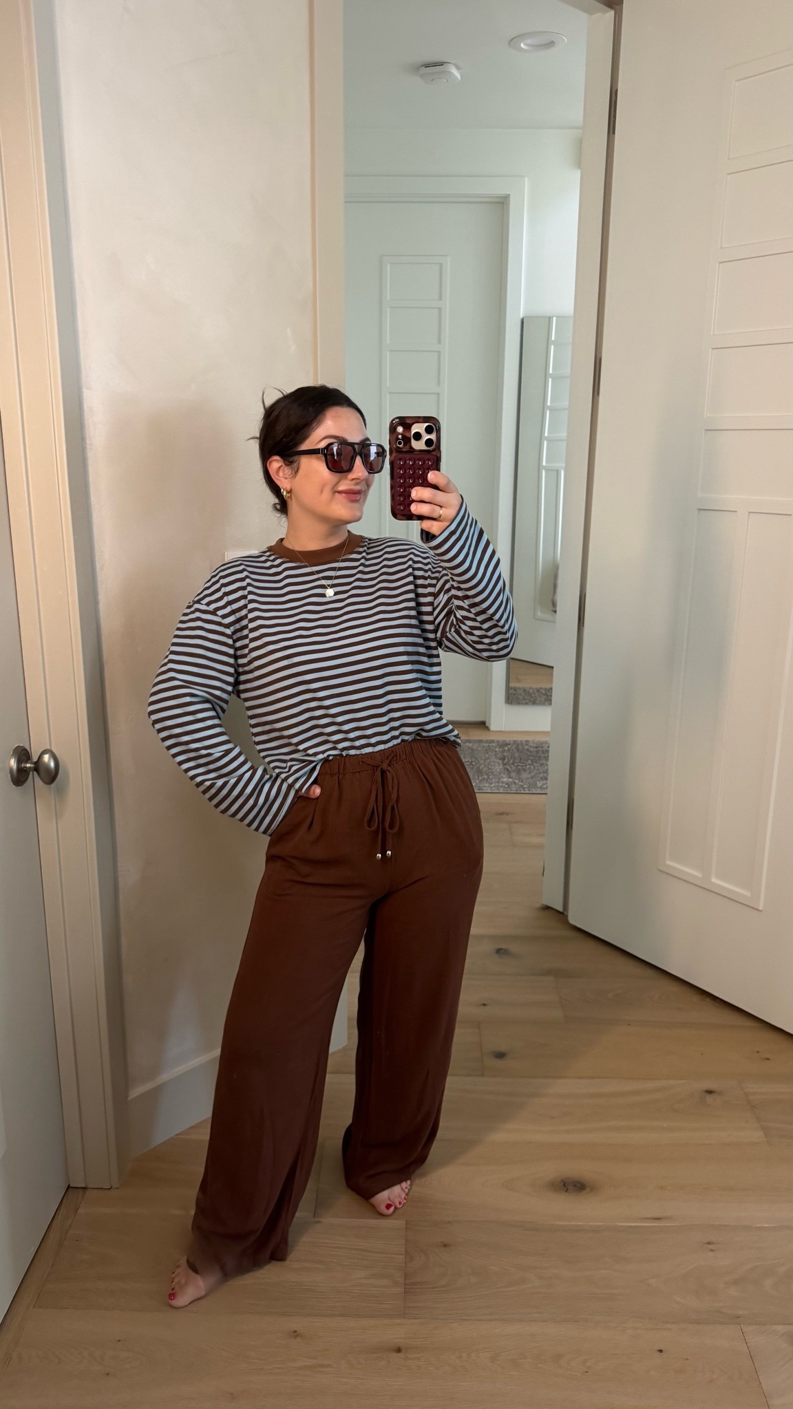 Casual outfit of the day! 

Long sleeve top size small, Pants size small color cocoa (needed to shrink for length) 

5'0" 140lbs

#LTKootd #LTKPetite #LTKdayinmylife