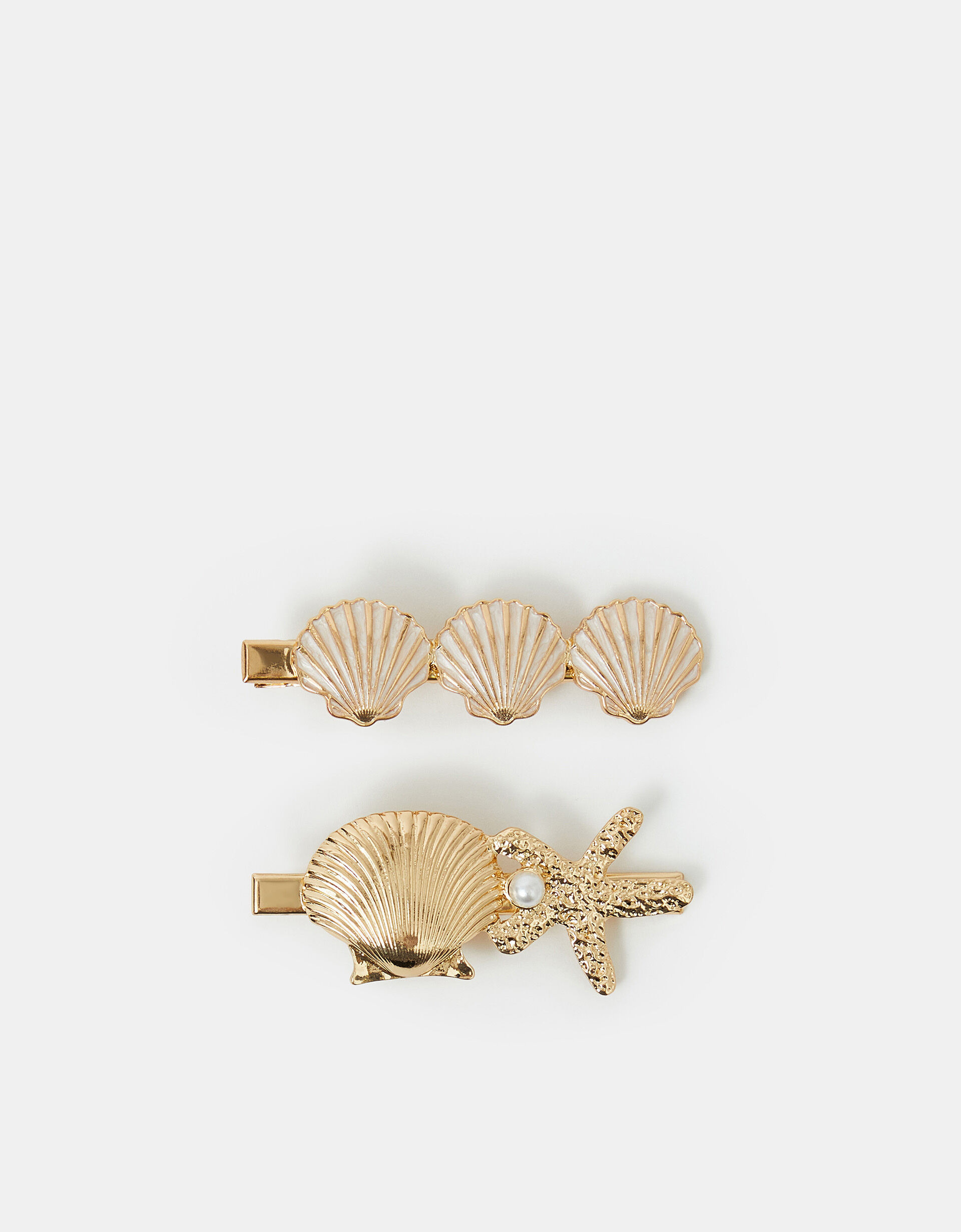 2-Pack Shell Hair Clips | Accessorize (Global)