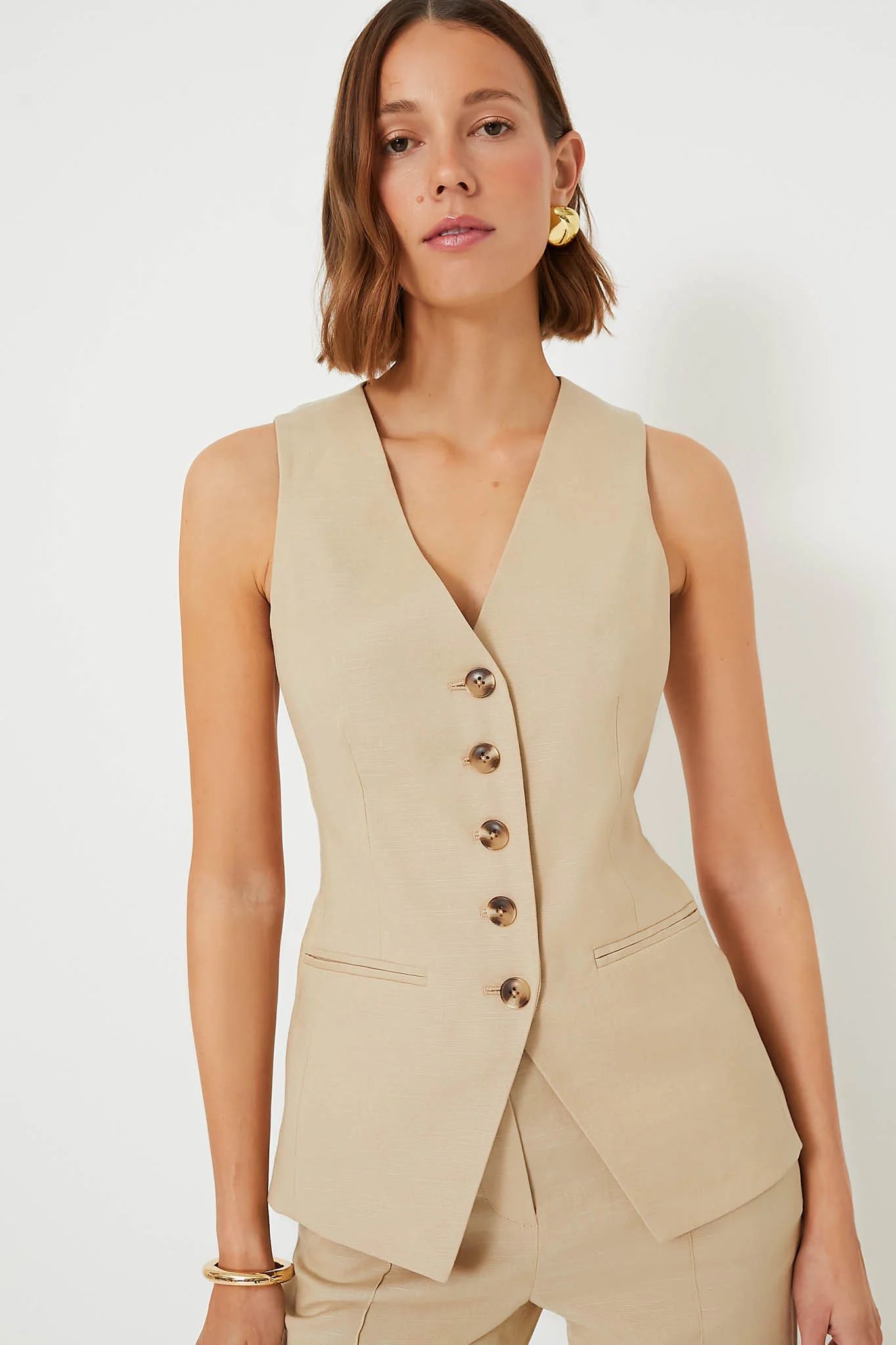 Stone Khaki Liff Vest | Tuckernuck (US)