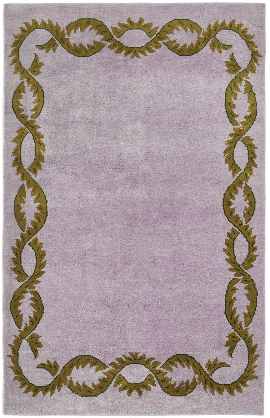 Nordic Knots Purple Campbell-Rey Climbing Vine Rug | SSENSE