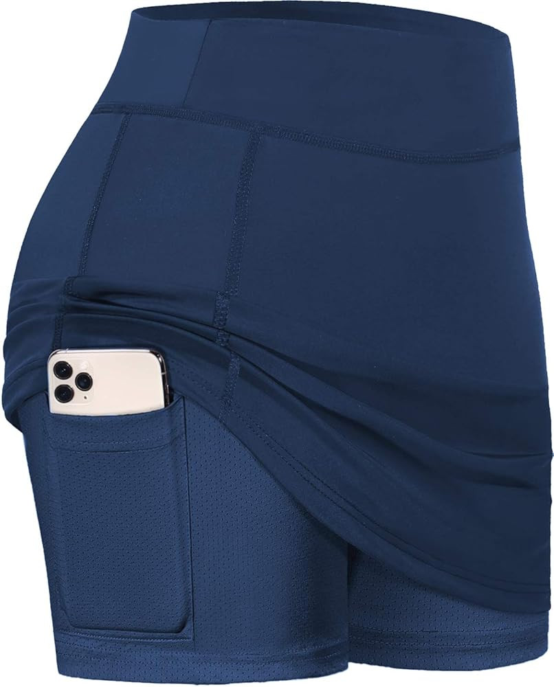 BLEVONH Womens Summer Tennis Skirts with Shorts Underneath, Pickleball, Athletic, Workout and Gol... | Amazon (US)